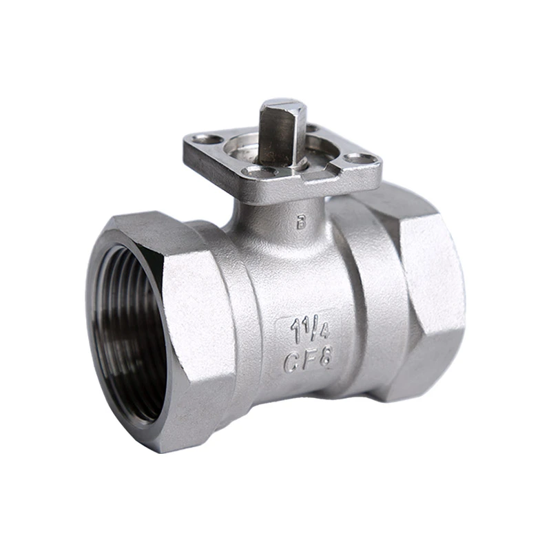 Valvola a sfera a montaggio diretto in acciaio inossidabile 1PC Valvola a sfera a montaggio diretto in acciaio inossidabile 1PC